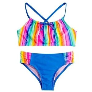 CANDY Stripes Bikini Top & Bottoms Swimsuit Set